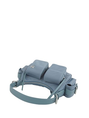 BORSA A SPALLA PINKO AZZURRO in DONNA