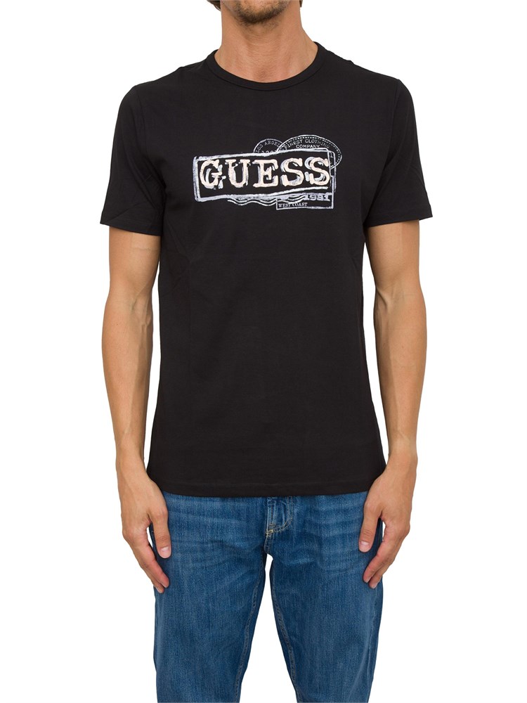 T-SHIRT GUESS JEANS NERO