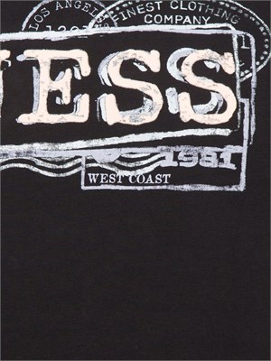 T-SHIRT GUESS JEANS NERO in UOMO