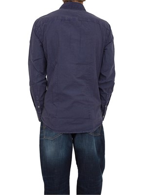 CAMICIA MANICA LUNGA GUESS JEANS BLU in UOMO