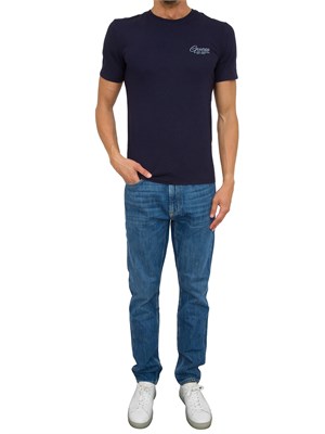 T-SHIRT GUESS JEANS BLU in UOMO