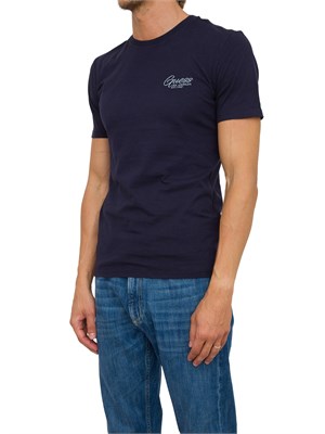 T-SHIRT GUESS JEANS BLU in UOMO