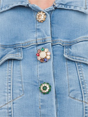 GIUBBINO KOCCA BLU DENIM in DONNA