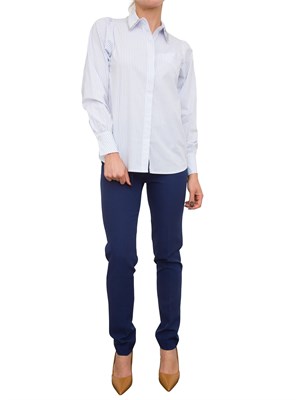 CAMICIA MANICA LUNGA KOCCA AZZURRO in DONNA