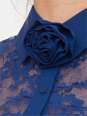 CAMICIA MANICA LUNGA BLUGIRL BLU in DONNA