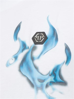 T-SHIRT PHILIPP PLEIN BIANCO in UOMO