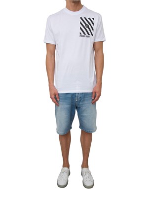 T-SHIRT PHILIPP PLEIN BIANCO in UOMO