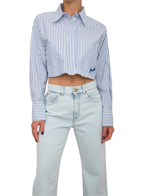 CAMICIA MANICA LUNGA PINKO BLU in DONNA