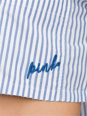 CAMICIA MANICA LUNGA PINKO BLU in DONNA
