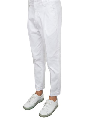PANTALONE CASUAL PAOLO PECORA BIANCO in UOMO