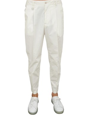 PANTALONE CASUAL PAOLO PECORA BIANCO in UOMO