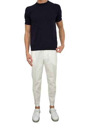 PANTALONE CASUAL PAOLO PECORA BIANCO in UOMO