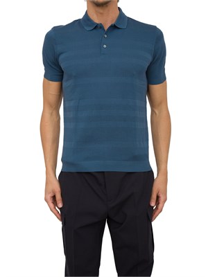 POLO CORNELIANI BLU in UOMO
