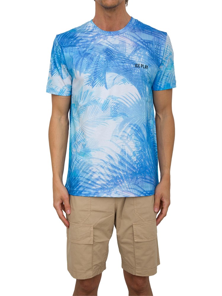 T-SHIRT ICE PLAY AZZURRO