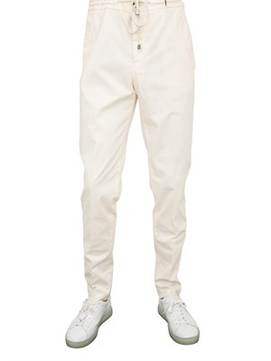 PANTALONE CASUAL PESERICO AVORIO in UOMO