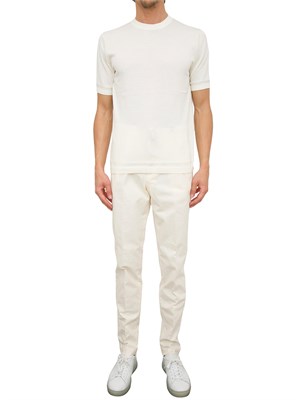 PANTALONE CASUAL PESERICO AVORIO in UOMO