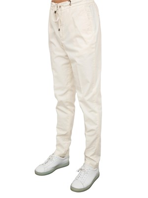 PANTALONE CASUAL PESERICO AVORIO in UOMO