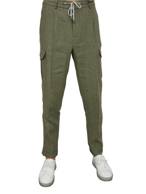PANTALONE CASUAL PESERICO VERDE in UOMO