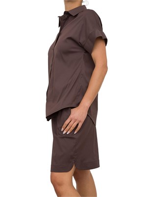 CAMICIA MANICA CORTA MAX MARA MARRONE in DONNA