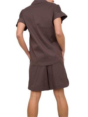 CAMICIA MANICA CORTA MAX MARA MARRONE in DONNA