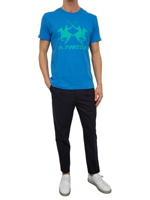 T-SHIRT LA MARTINA BLU in UOMO