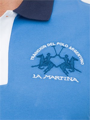 POLO LA MARTINA BLU in UOMO