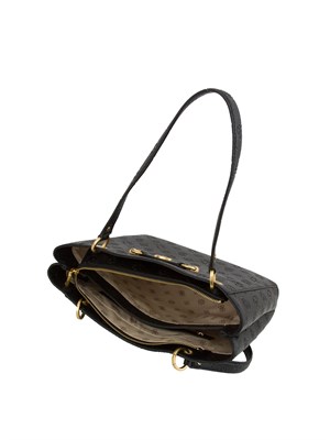 BORSA A SPALLA GUESS JEANS NERO in DONNA