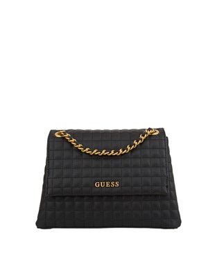 BORSA A SPALLA GUESS JEANS NERO in DONNA