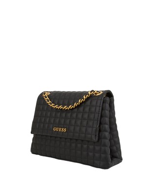 BORSA A SPALLA GUESS JEANS NERO in DONNA