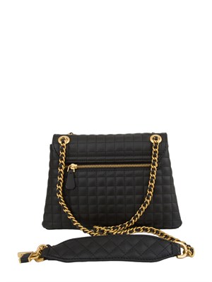 BORSA A SPALLA GUESS JEANS NERO in DONNA