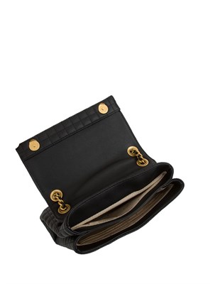 BORSA A SPALLA GUESS JEANS NERO in DONNA
