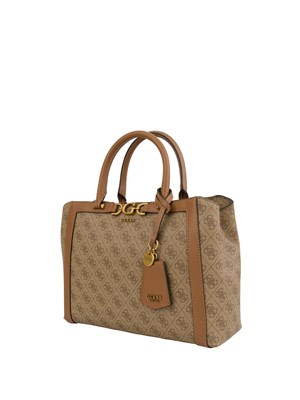 BORSA A SPALLA GUESS JEANS BEIGE in DONNA