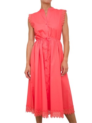 VESTITO TWIN-SET CORALLO in DONNA