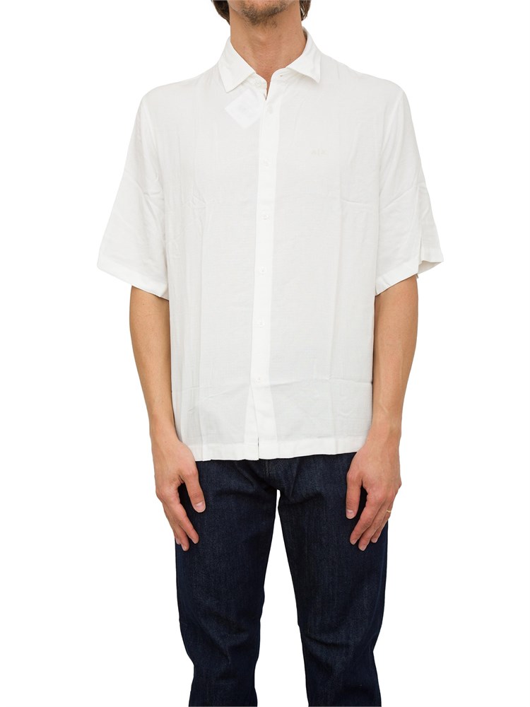 CAMICIA MANICA CORTA ARMANI EXCHANGE BIANCO