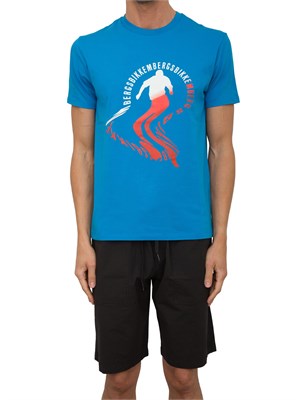 T-SHIRT BIKKEMBERGS AZZURRO in UOMO