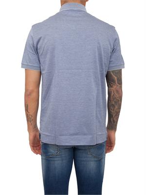 POLO ERMENEGILDO ZEGNA BLU in UOMO