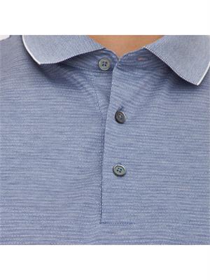 POLO ERMENEGILDO ZEGNA BLU in UOMO