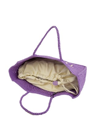 BORSA A SPALLA TWIN-SET LILLA in DONNA