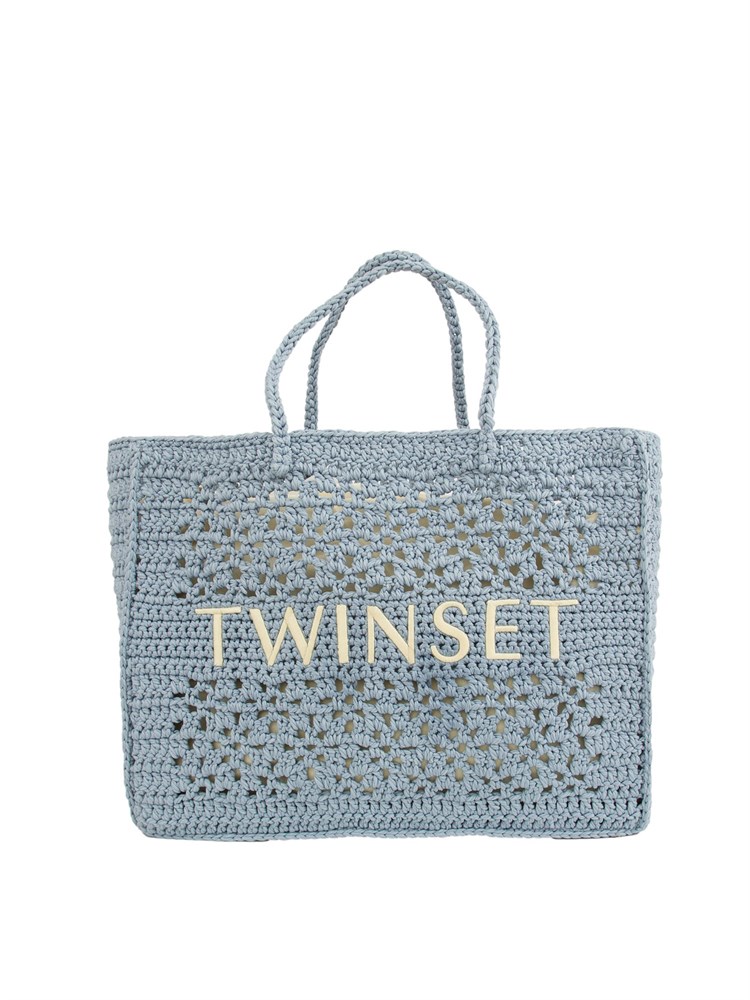 BORSA A SPALLA TWIN-SET CELESTE