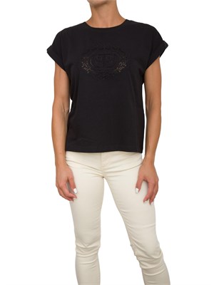 T-SHIRT TWIN-SET NERO in DONNA