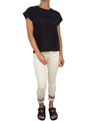 T-SHIRT TWIN-SET NERO in DONNA