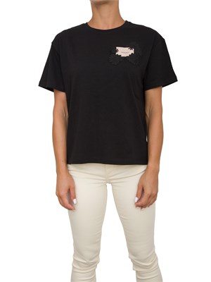 T-SHIRT TWIN-SET NERO in DONNA
