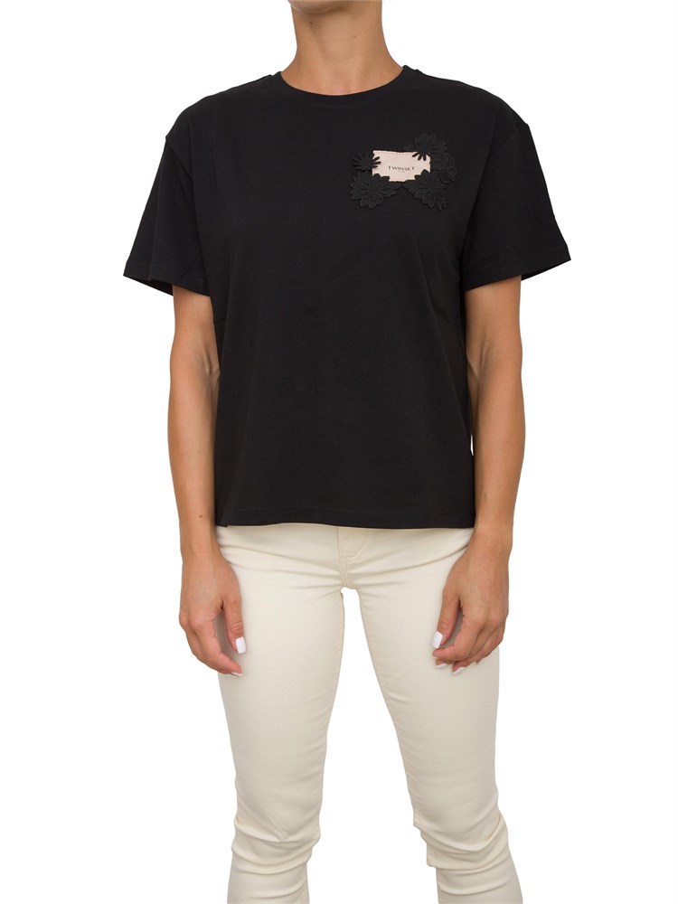 T-SHIRT TWIN-SET NERO