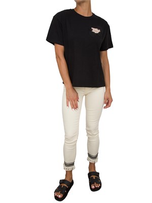 T-SHIRT TWIN-SET NERO in DONNA
