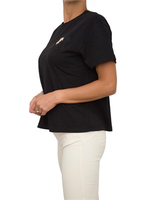T-SHIRT TWIN-SET NERO in DONNA