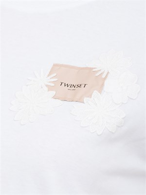 T-SHIRT TWIN-SET BIANCO in DONNA