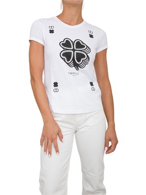 T-SHIRT TWIN-SET BIANCO in DONNA