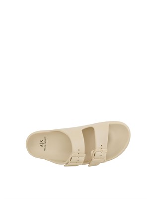 CIABATTE ARMANI EXCHANGE BEIGE in UOMO