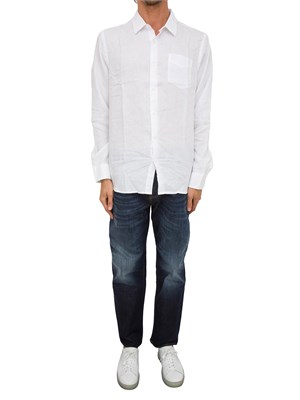 CAMICIA MANICA LUNGA GUESS JEANS BIANCO in UOMO