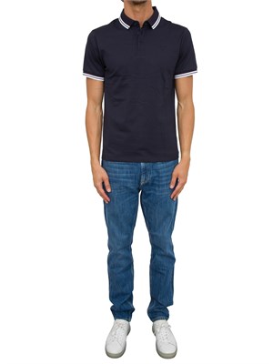 POLO GUESS JEANS BLU in UOMO
